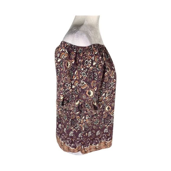 Knox Rose Purple Floral Off Shoulder Top - Picture 2 of 5